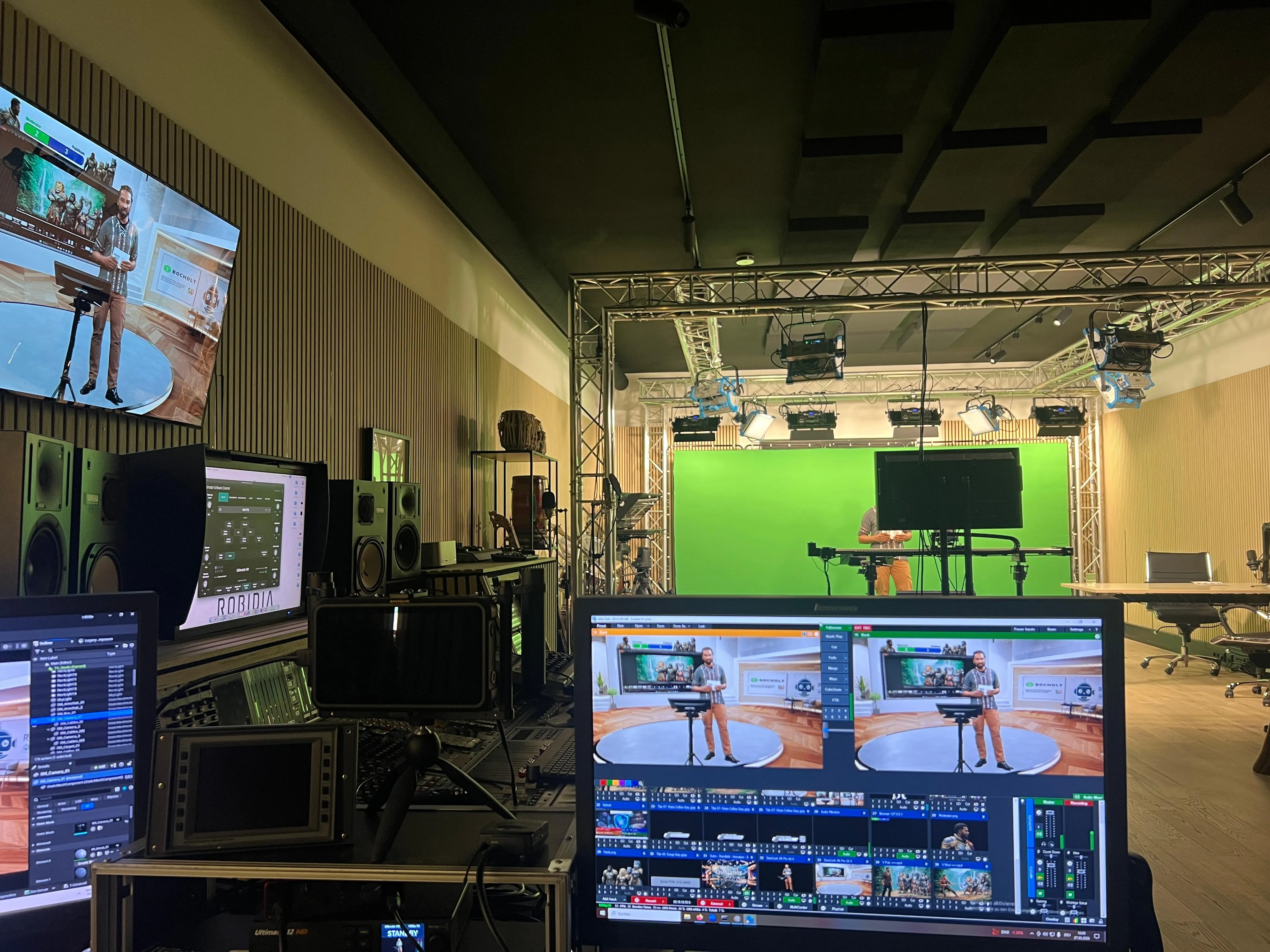 Virtuelle Produktion mit LED-Wall und KI-Kameraführung